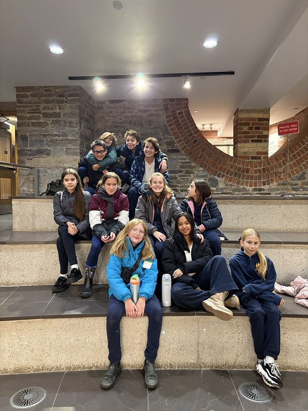 Group photo of St. Brigid students on the field trip to St Michael’s Cathedral