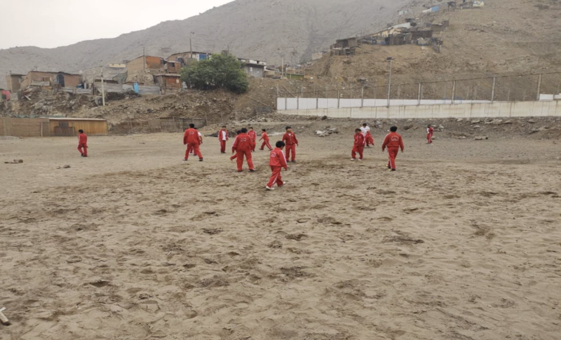 Photo of students in the schools helped by Loretto Abbey students