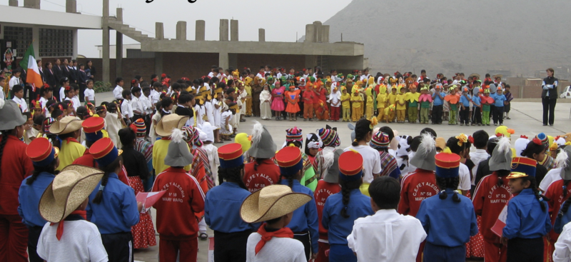 Photo of students in the schools helped by Loretto Abbey students