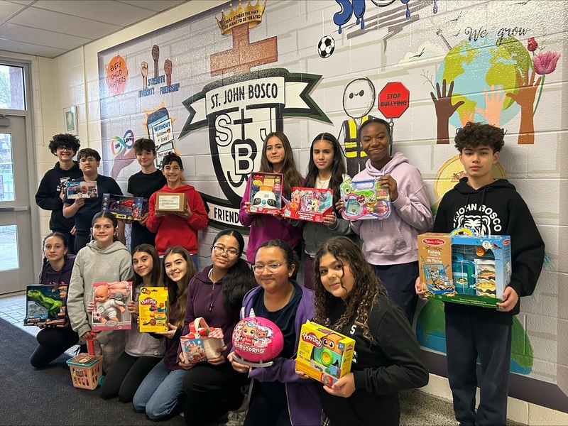 St. John Bosco Students Lead Heartwarming Toy Drive to Support Local Families