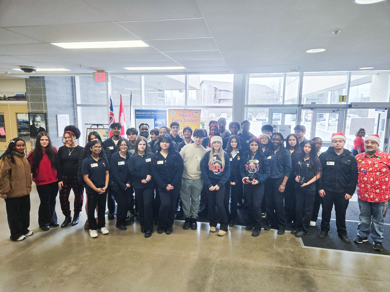 Group photo of Monsignor Percy Johnson students and staff