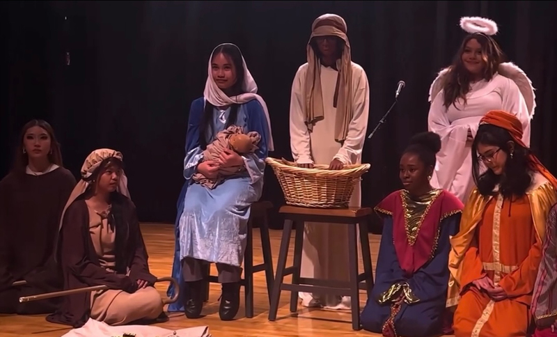 Photo of nativity performance
