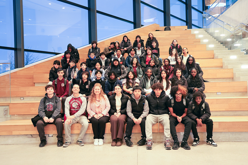 Group photo of St. Oscar Romero students on the field trip