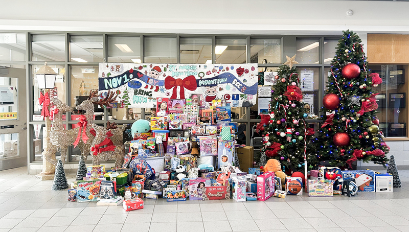 Photo of the Toy Mountain display