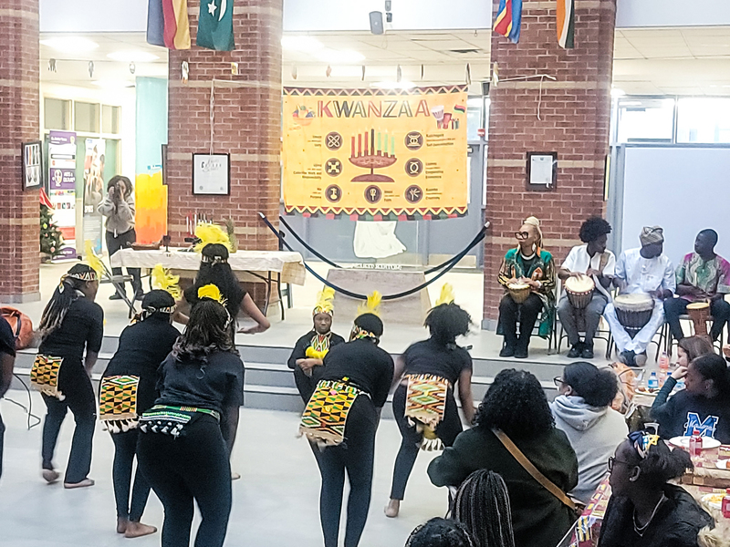 Photo of dance performance by students