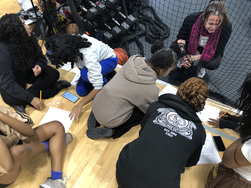 Photo of Father Henry Carr students at BallMatics