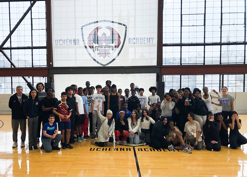 Group photo of Father Henry Carr students