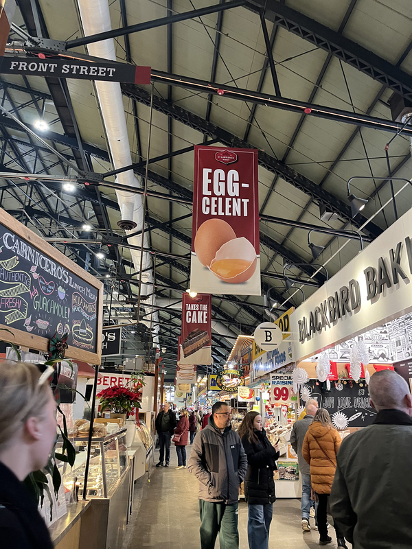 Photo of the students's trip to the market