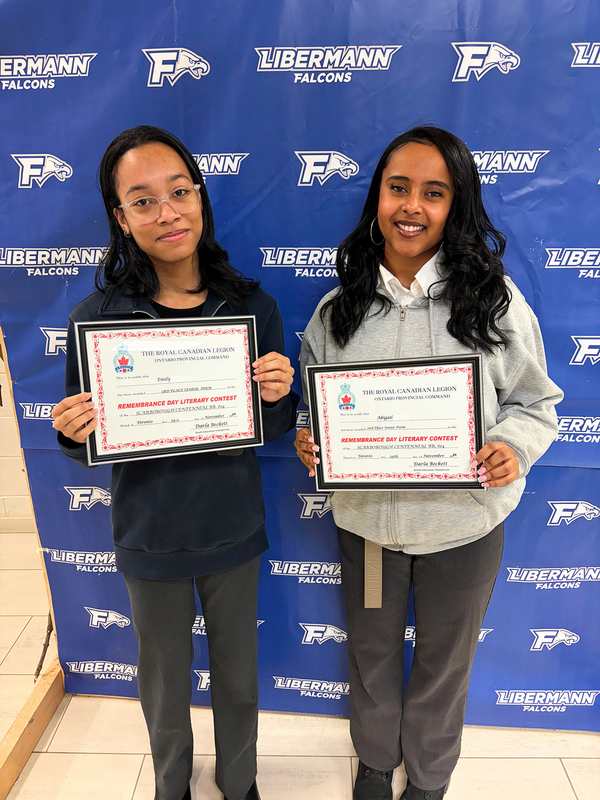Photo of Francis Libermann students with their certificates of achievement