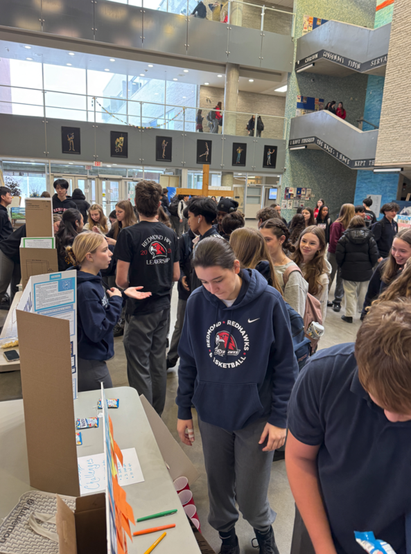 Phys Ed Leadership Students Host Wellness Fair at Father John Redmond