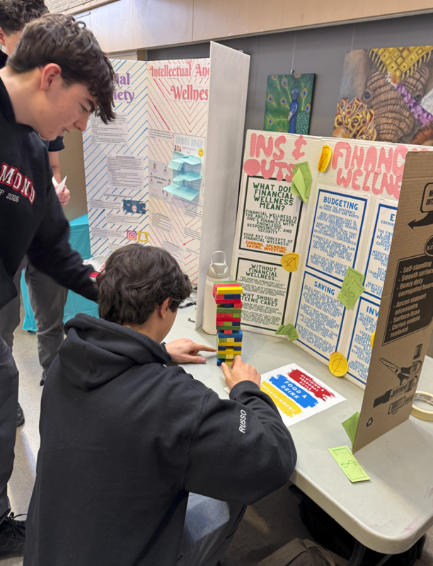 Phys Ed Leadership Students Host Wellness Fair at Father John Redmond
