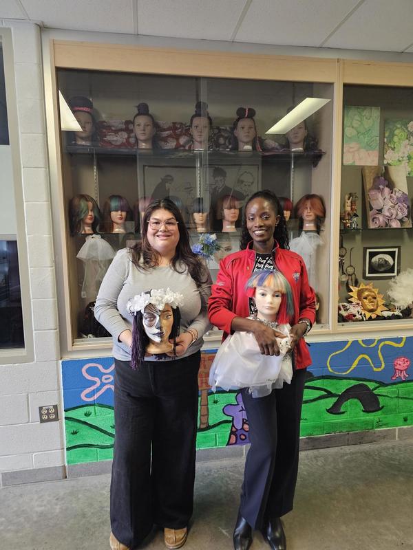 Monsignor Percy Johnson students gain hands-on skilled trades experience in Hairstyling and Aesthetics using new industry-standard tools.