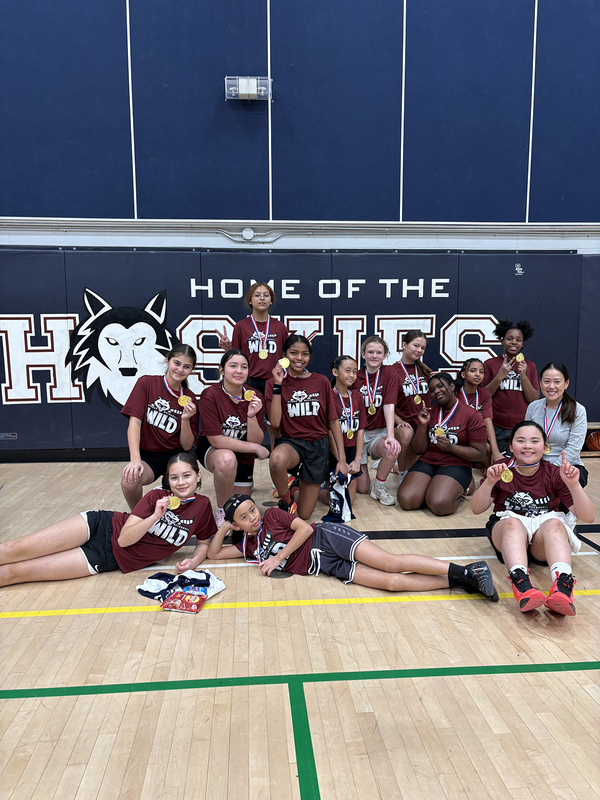 Photo of the Bishop Macdonell team with their medals