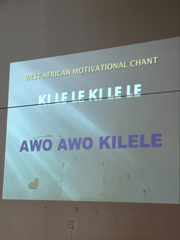 Photo of the screen of the Ubuntu presentation