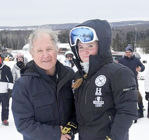 Photo of Loretto Abbey ski team students at the championships