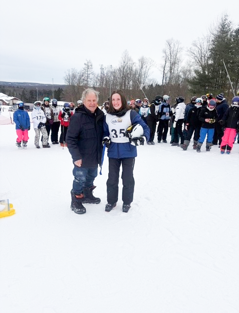 Photo of Loretto Abbey ski team students at the championships