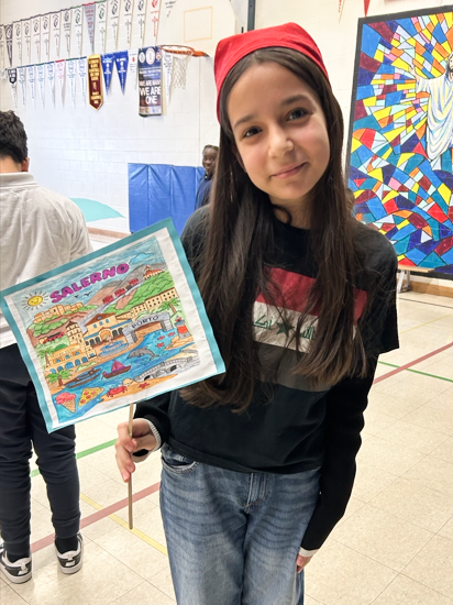 Photos of St. Angela student dressed for Italian and French Carnival celebrations