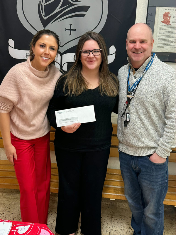 Photo of St. Edmund Campion teachers with their grant cheque