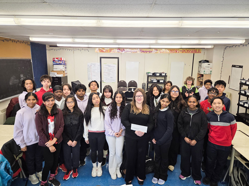 Group photo of St. Edmund Campion students and teacher