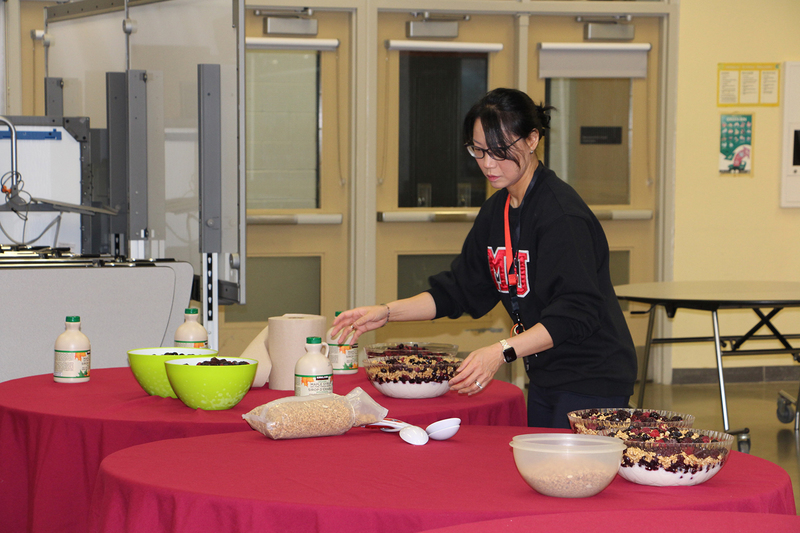 Photo of MPJ community members serving breakfast