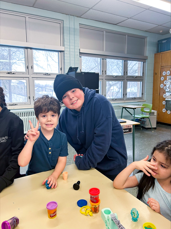 Photo of students doing activities together in the One Love Club