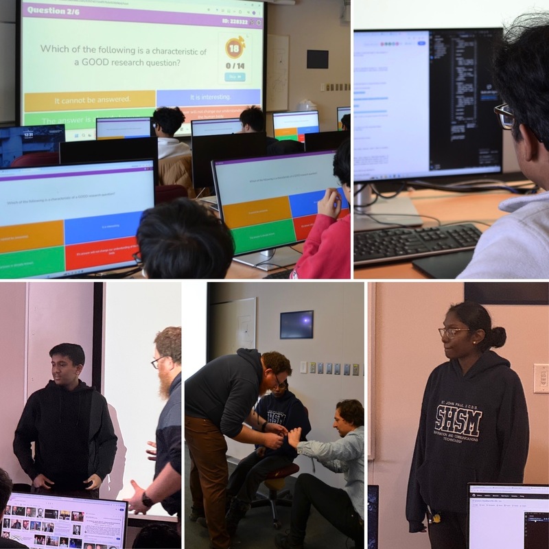 Collage - St. John Paul II Students Explore Human Physiology Through UTSC Certification Workshop