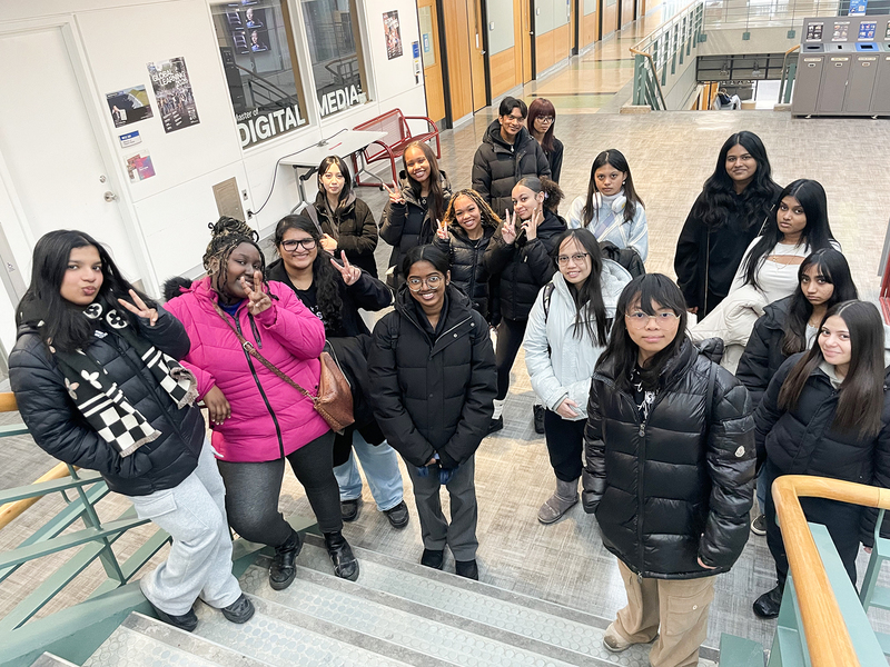 Group photo of the SHSM students at TMU