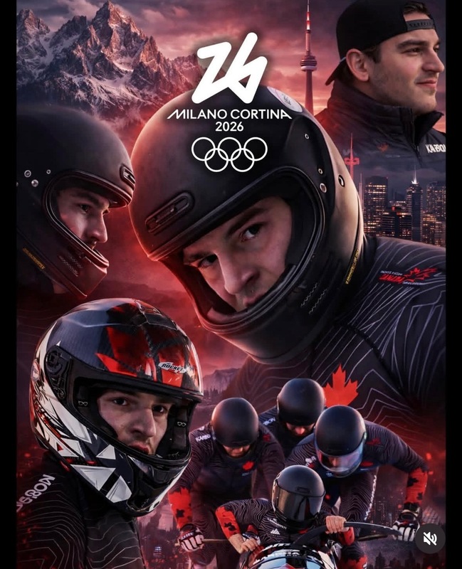 Photo of Luka's poster advertising his playing for the Milano Cortina 2026 Olympics