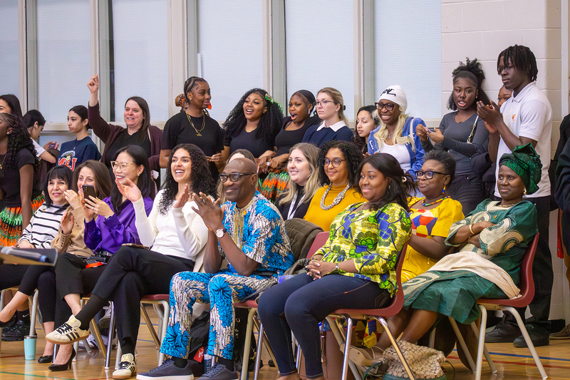 Photo of guests and attendees at the event