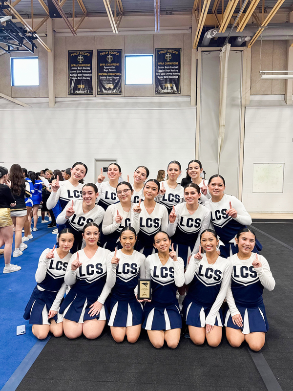 Photo of the Loretto College cheer team