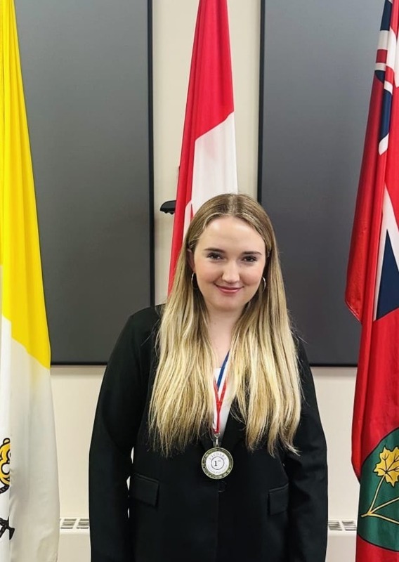 Photo of students with their medals