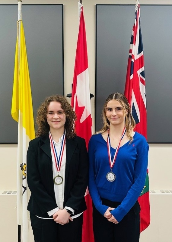 Photo of students with their medals