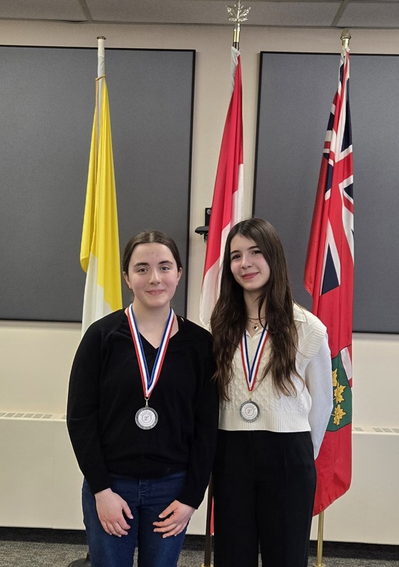 Photo of students with their medals