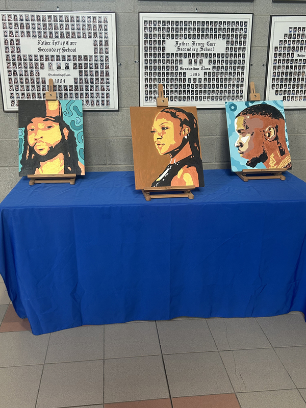 Father Henry Carr Celebrates Black Excellence with Artistic Portrait Display