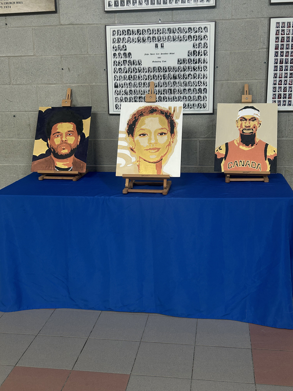 Father Henry Carr Celebrates Black Excellence with Artistic Portrait Display