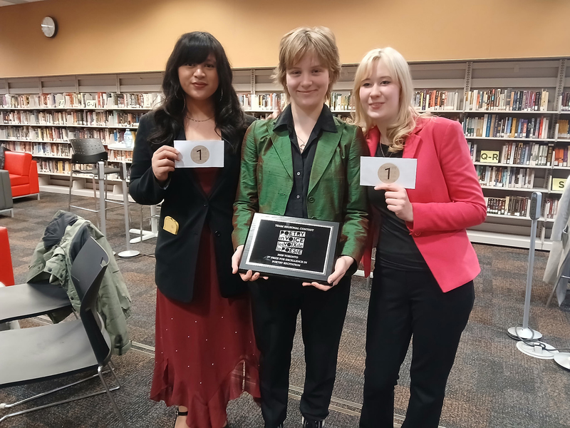 Photo of McLuhan students with their awards