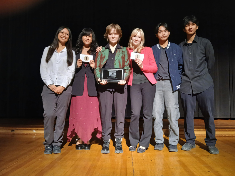 Photo of McLuhan students with their awards