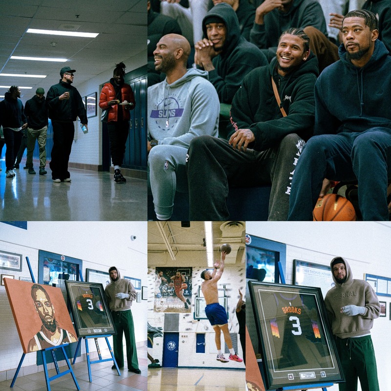 Pheonix Suns NBA Team Visit Fr. Henry Carr