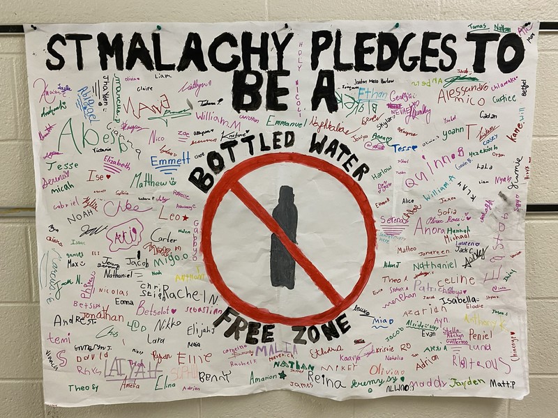 St. Malachy Students Mark World Water Day with “Great Gulp” Initiative