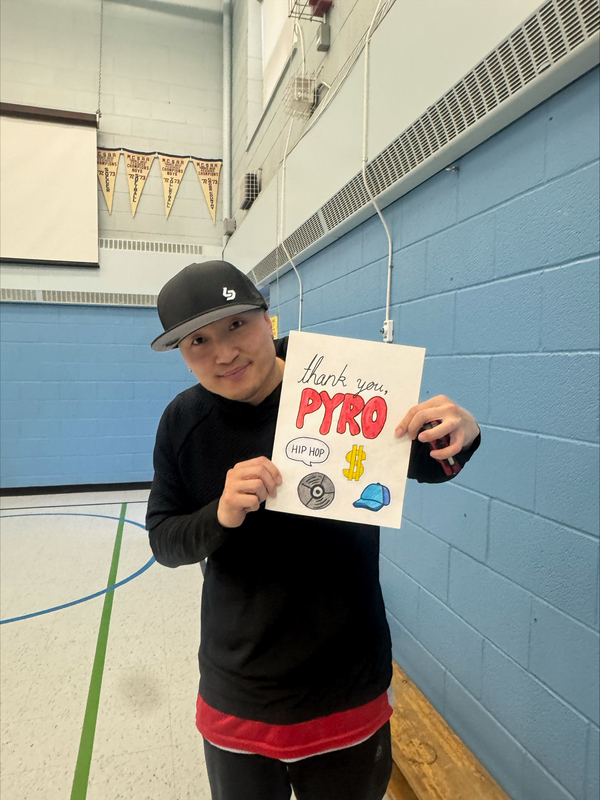 Hip Hop Artist “Pyro” Inspires Students Through Dance Workshops and Final Performance