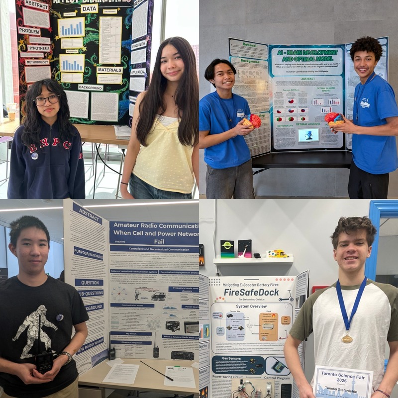 Marshall McLuhan Achieve Excellence at Toronto Science Fair 2026