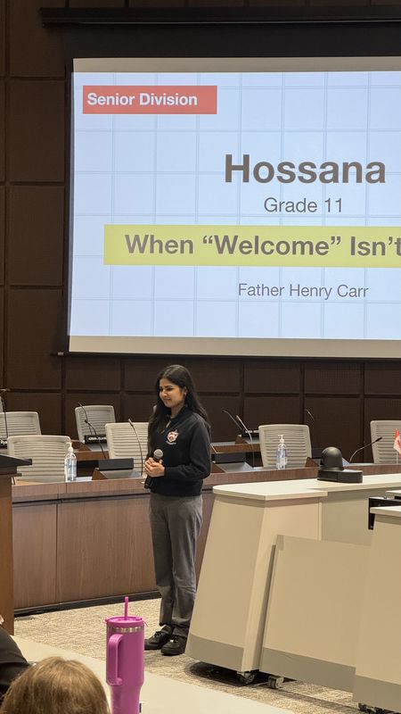 Fr. Henry Carr Student Earns Second Place at Mic Drop Contest