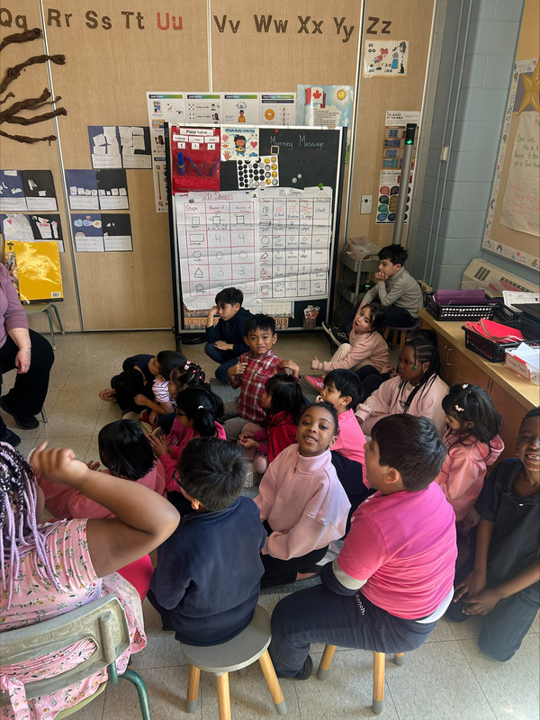 Photo of students wearing pink for International Day of Pink