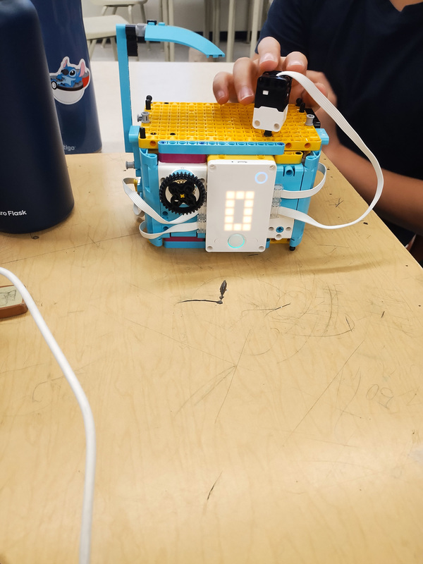 Photo of robotic creation made by Mother Cabrini students