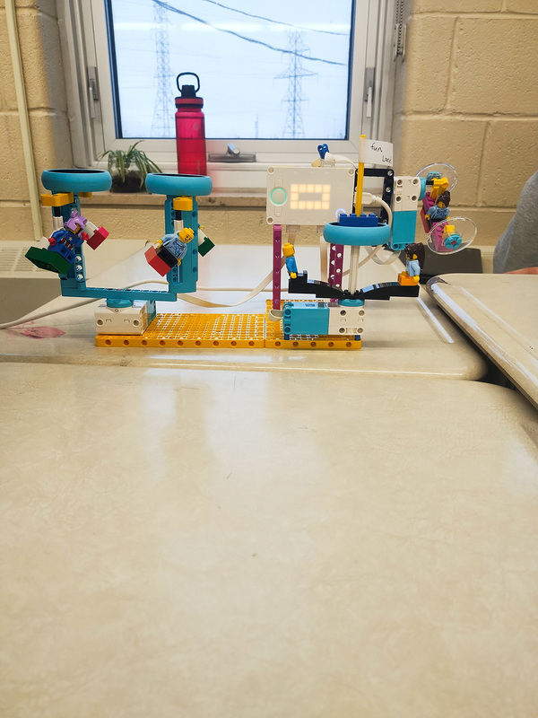 Photo of robotic creation made by Mother Cabrini students