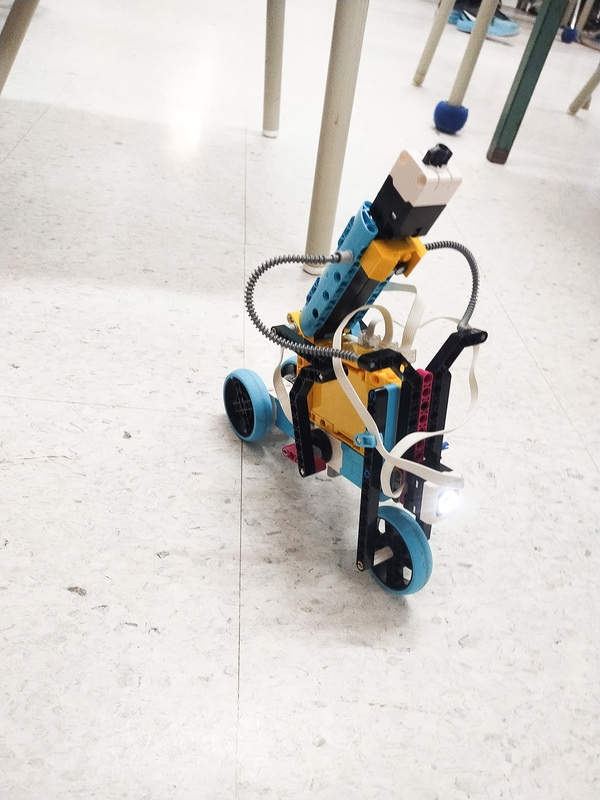 Photo of robotic creation made by Mother Cabrini students