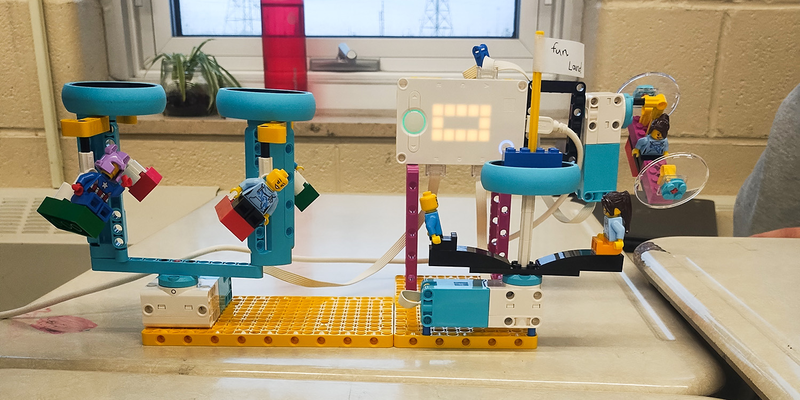 Photo of robotic creation made by Mother Cabrini students