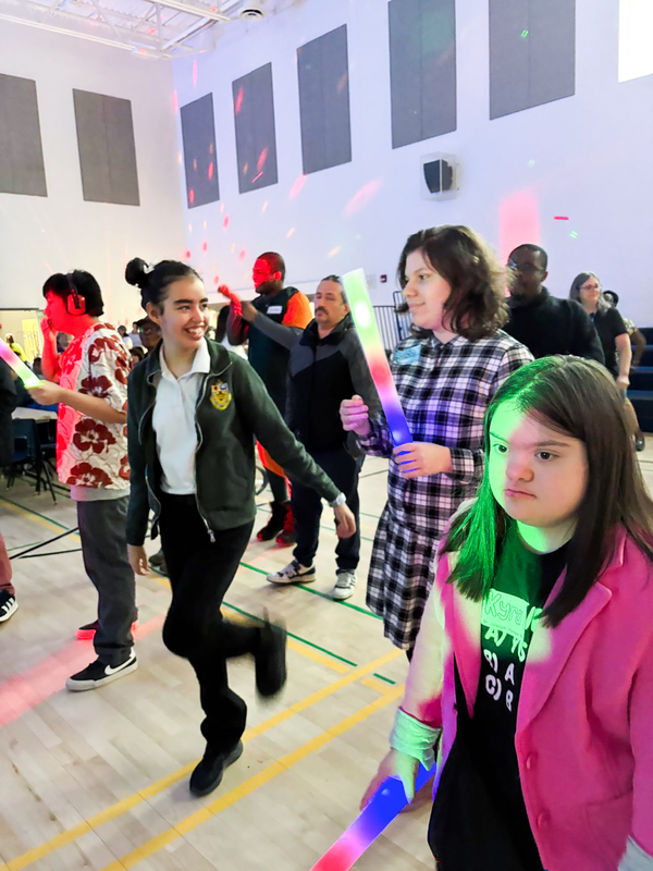 Photo of students at the event
