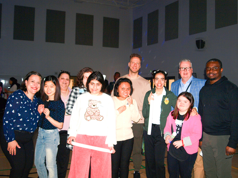Group photo of the students attending along with TCDSB staff and Director Brendan Browne