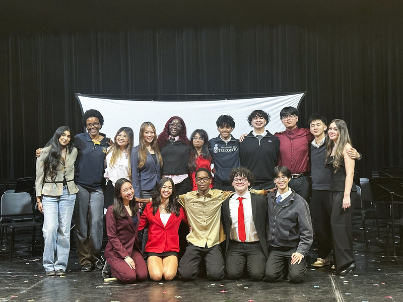 Group photo of Chibu with the rest of the students on the CSLIT council